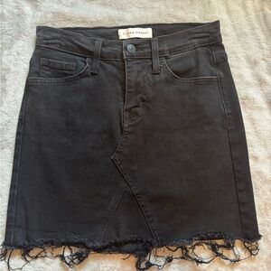 Flying Monkey Asymmetrical Black Skirt